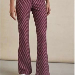 Anthropologie flare pink/rose pants